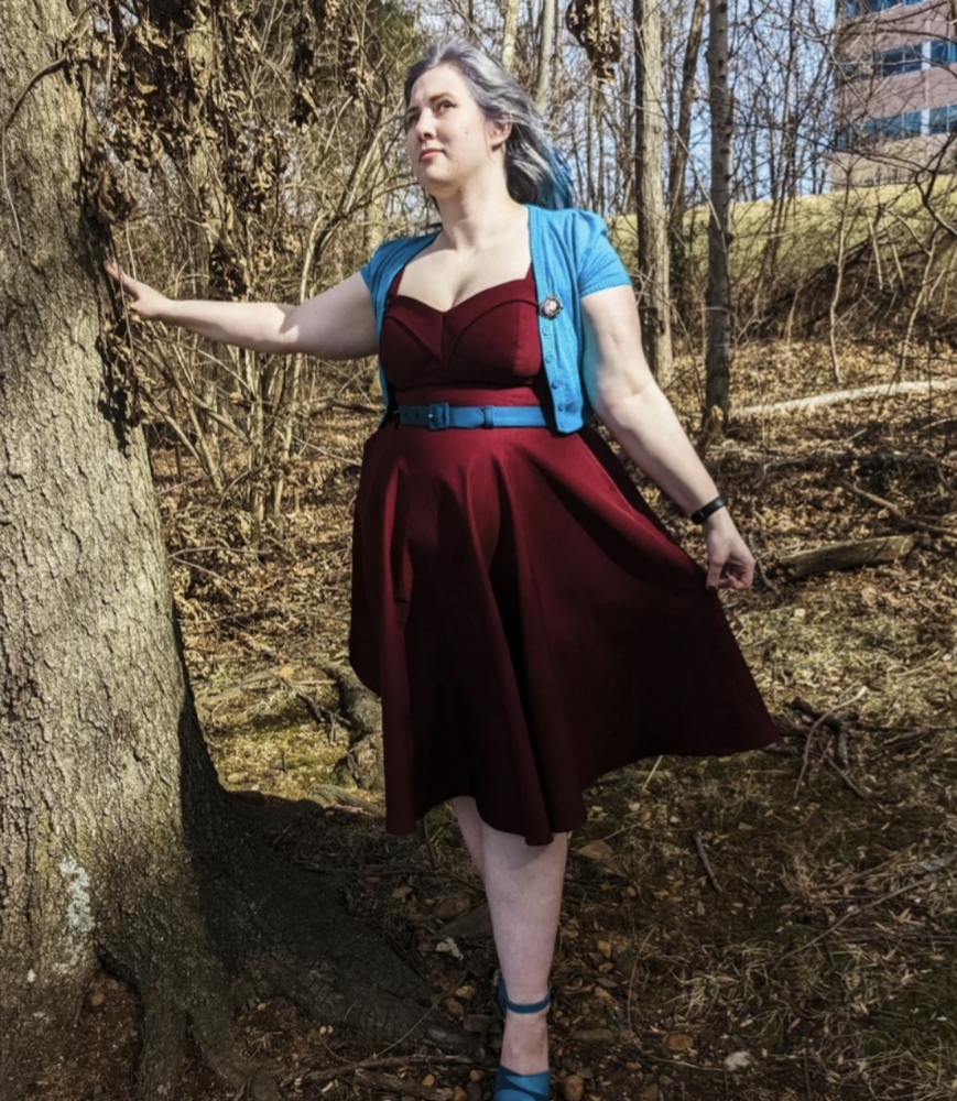 NWT large burgundy maneater